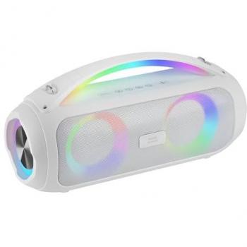 Altavoz Bluetooth Portátil Mars Gaming MS-PULSE 50W RMS con Iluminación RGB, 2 Drivers Activos y 2 Pasivos Ultra-Bass, Manos Libres, USB/MicroSD/AUX/FM, Asa y Cor