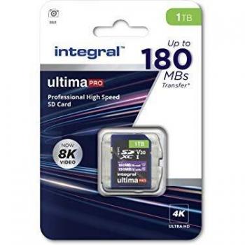Tarjeta SDXC Integral 1TB Clase 10 UHS-I V30 A2 R180/W150 MB/s