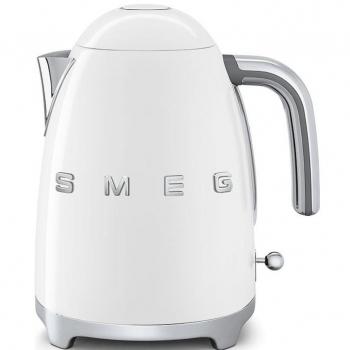 SMEG Calentador de Agua electrico, hervidor KLF03WHEU, 2400 W, 1.7 litros, Acero Inoxidable, Blanco