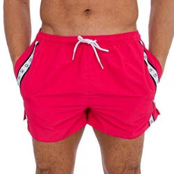 Calvin Klein Logotipo Premium Cinta Atlética-Corte Pantalones De Baño De Los Hombres, Rosa Joya X-Grande