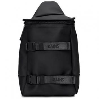 Rains Trail Sling Bag - Black - One Size - Unisex Waterproof Crossbody Bag with Zip Closure, Versatile Design for Men and Women