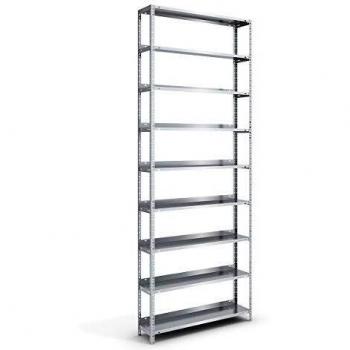 Estantería atornillable para archivadores de acero zincado, altura 2900 mm, medidas 1000 x 300 mm