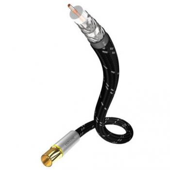 Cable de antena coaxial Inakustik Exzellenz 120 dB, 3 metros, negro