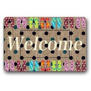 Custom decorativo puerta Mat Pebbles machine-wahable interior/al aire libre Felpudo