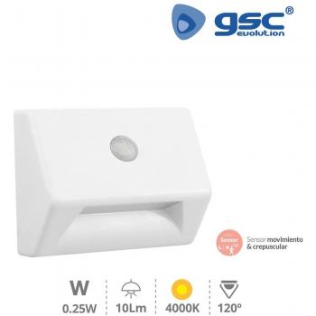 Gsc Evolution Baliza para Escalera con Sensor Crepuscular y Movimiento
