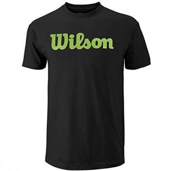 Wilson M Script Cotton tee - Camiseta, Hombre, Negro