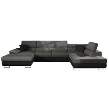 Sofá rinconero Comfivo 190, características: Función de descanso, Caja de ropa de cama, dimensiones 345 x 71 x 202 cm, tapizado en Soft 011 + Lux 06 + Soft 011