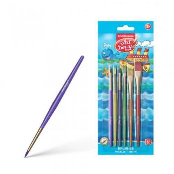 Set Pinceles Sintéticos para Dibujar y Decorar, 6 Unidades, ArtBerry 36125