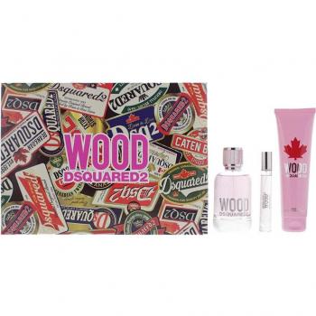 Dsquared2 Wood For Her Eau de Toilette 100ml, 10ml & Shower Gel 150ml Gift Set