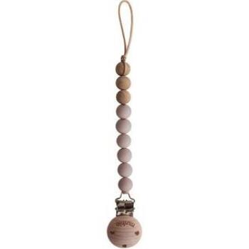 Cordon chupetero de silicona MUSHIE Eva Blush 1 Ud