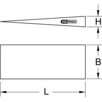 Cuña separadora de bridas BRONZEplus 150x40x13 mm KS Tools 963.2212