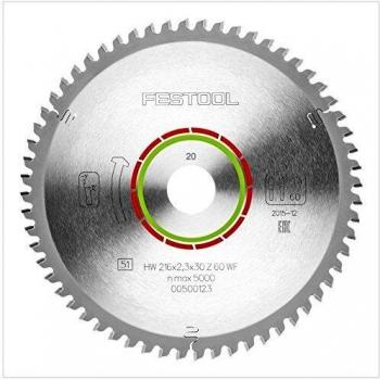 Hoja de sierra para laminado Festool 216x2,3x30 WZ/FA60