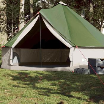 8-Person Waterproof Green Family Tipi Tent