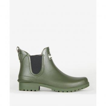 Barbour Wilton Women's Wellingtons - Olive - UK8 EU41 US10 - Green