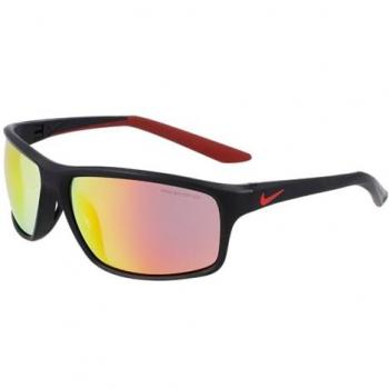 Nike Adrenaline 22 Unisex Sunglasses, Full-Rim Square Frame, Black, Size 64 MM