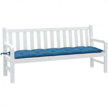 Cojín para banco de jardín 180x50x7 cm en tela antracita melange, gris claro melange y gris oscuro melange - Cojín decorativo de asiento