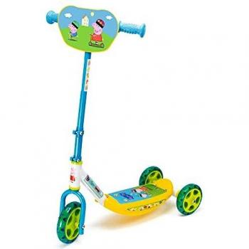 Peppa Pig - Patinete de 3 Ruedas Metálico- Ruedas silenciosas- Adecuado a partir de 3 años