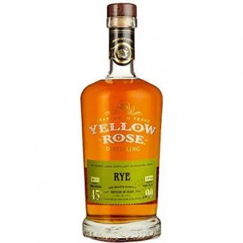 Whisky Blended Yellow Rose Rye Reserva 70 cl - Whisky de centeno, 70 cl, destilado en EE. UU., mezcla de diferentes whiskies, sabor suave con notas especiadas y dulces