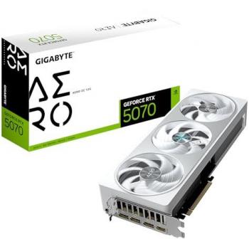 Gigabyte GeForce RTX 5070 Aero OC 12GB GDDR7 Graphics Card - PCI-E 5.0, 2625 MHz Core Clock, NVIDIA DLSS 4
