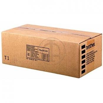 Cinta Brother TZE251CIV para impresoras de etiquetas TZ en color blanco y negro