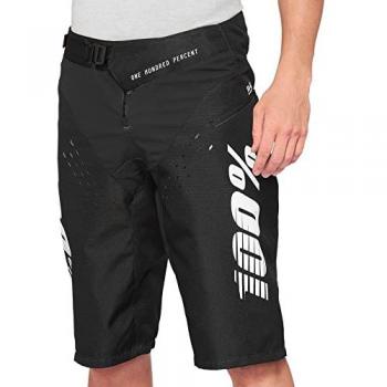 Pantalones Cortos de Ciclismo 100% R-Core Negro sin badana - Talla 30
