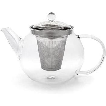 Bredemeijer Ravello Tetera de Vidrio Borosilicato 1200ml Transparente