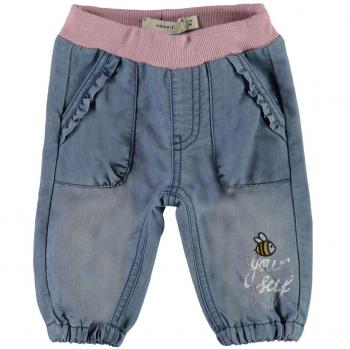 NAME IT - Vaqueros - para bebé niña Medio De Mezclilla Azul 56 cm