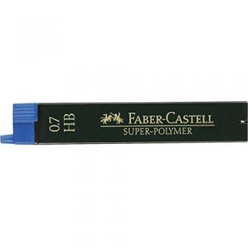 Faber Castell B-9067-HB - Blíster tubo de 12 minas, 0.7 mm HB, color negro