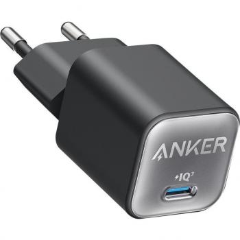 Anker 511 Nano III Cargador de Pared, 1xUSB Tipo-C, 30W, Blanco, Carga Rápida, para Uso en Interiores