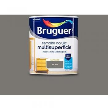 Bruguer Acrylic Multisuperficie Esmalte al agua Satinado Gris Perla 750 ml