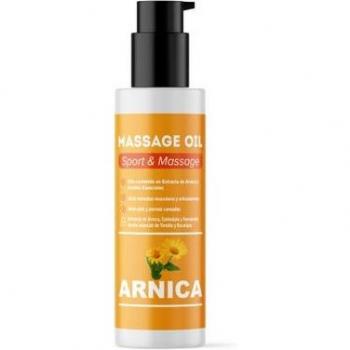QKnatur Aceite de Masaje Árnica 100ml - Aceite para masaje con extracto de Árnica, Caléndula y Hamamelis, recuperador muscular, efecto relajante para todo tipo de molestias musculares (espalda