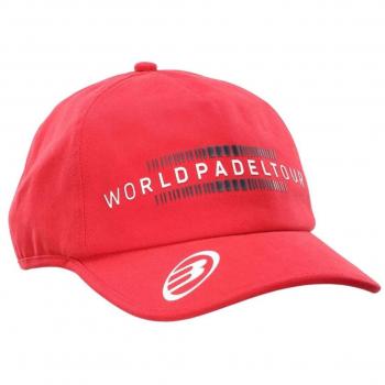 Gorra Bullpadel WPT 2204 Carmesí - Ajustable con Velcro