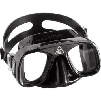 Máscara de buceo Cressi Superocchio - Gafas de pesca submarina, diseño ergonómico, cristal templado, ajuste fácil y rápido, silicona hipoalergénica, visión panorámica