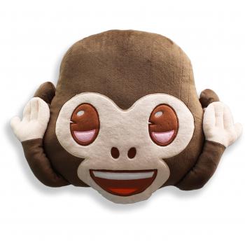 Emoji Cojín Bordado Mono Risa Oficial