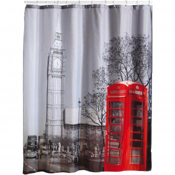 MSV Londres Cortina DE Bano 180 X 200 CM City, Poliéster, 200x0.5x180 cm