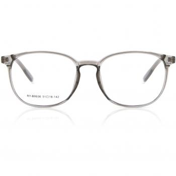 Oval Montuta completa TR90 Grises Gafas Recetadas para Hombre - Gafas Anti-Azules - SmartBuy Collection