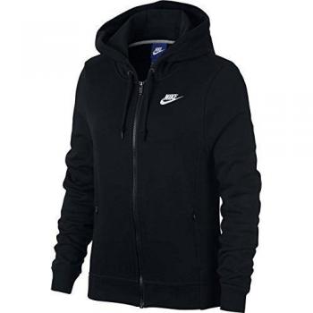 nike W NSW FZ FT Sudadera, Mujer, Negro /