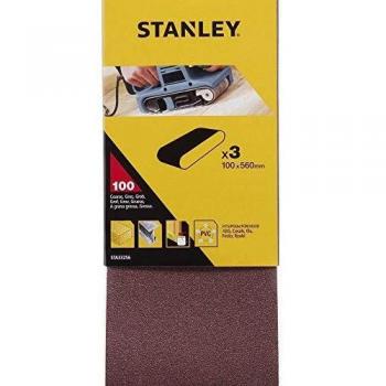 STANLEY 5288855 3 Bandas de Lija. 100 x 560 mm.Grano 100
