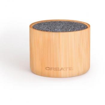Altavoz Bluetooth de Bambú Mini 5W con Carga Rápida USB-C y Batería de 900 mAh