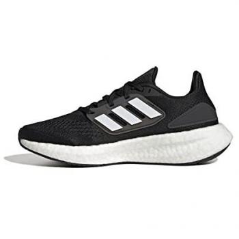 Adidas Pureboost 22 Women's Neutral Running Shoe - Black, White, Size 39 1/3