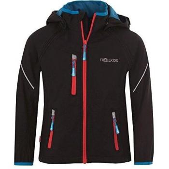 Trollkids Niños Chaqueta Softshell Rondane, Color Negro Talla 2 años