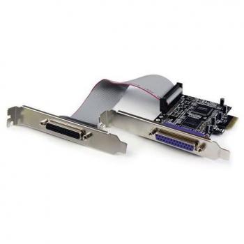Tarjeta Adaptador PCI Express 2 Puertos Paralelo Perfil Bajo de StarTech