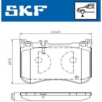 Pastillas de freno SKF VKBP 80631