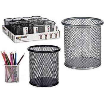 Pincello S3607112 Papelera Metal, 9 X 9.7 X 9 Cm, Materiales Varios, Multicolor