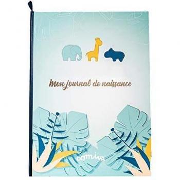 Álbum de Nacimiento Zanimo Domiva - Azul - 31,5 x 22 cm