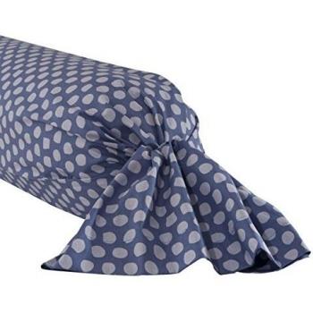Essix Home Collection Sherwood funda de almohada de algodón, 43 x 190 cm, color azul