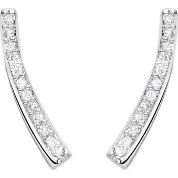 Pendientes Luxenter Africa Basic bañados en rodio con diseño elegante