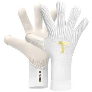 Guantes de Portero T1TAN Rebel 2.0 White-Out para Adulto Talla 11 sin Protección para los Dedos