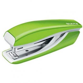 Zszywacz Mini Metal Leitz WOW Verde, Capacidad 10 Hojas, Garantía 10 Años