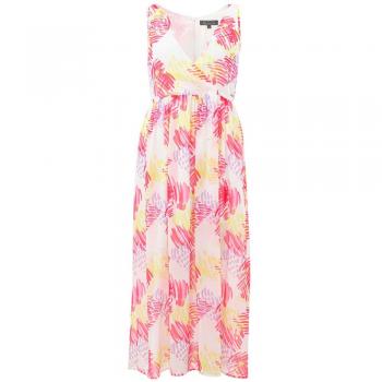 Armani Exchange Multicolor Cross V-Neck Long Dress - Female, Size: XS